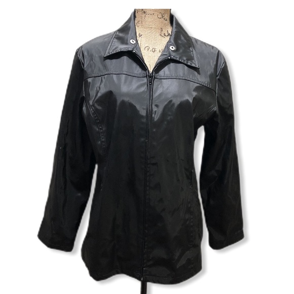 rave Jackets & Blazers - {Rave} Black Raincoat